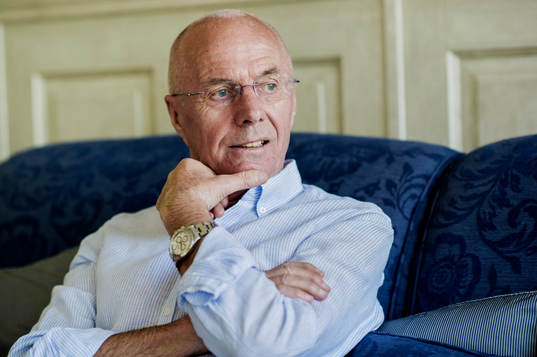Sven Göran Eriksson poses for a portrait
