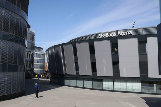 A view outside the SR-Bank Arena