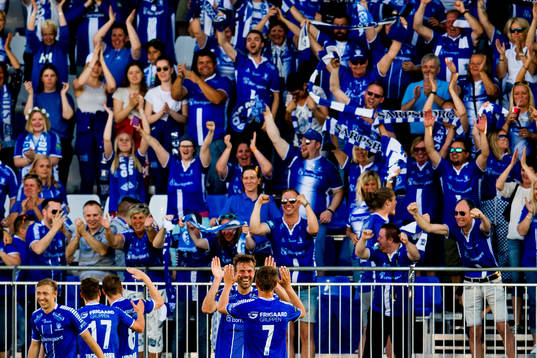Patrick Mortensen and his teammates of Sarpsborg 08