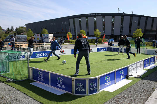 A view outside the SR-Bank Arena