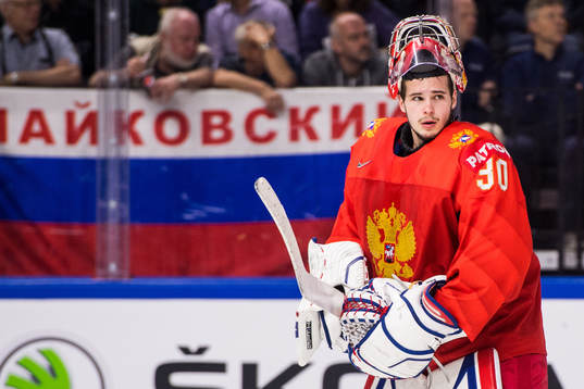 Rysslands målvakt Igor Shestyorkin deppar