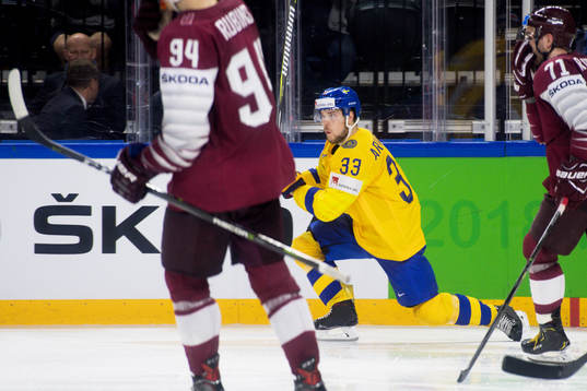 Sveriges Viktor Arvidsson jublar