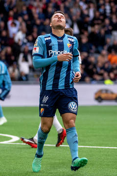 Djurgårdens Kerim Mrabti deppar