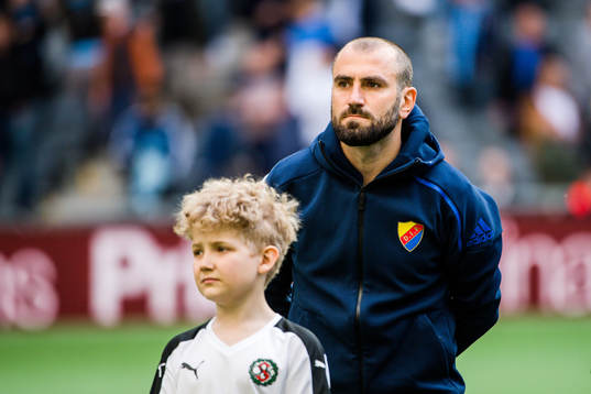 Djurgårdens Yura Movsisyan före  fotbollsmatchen i