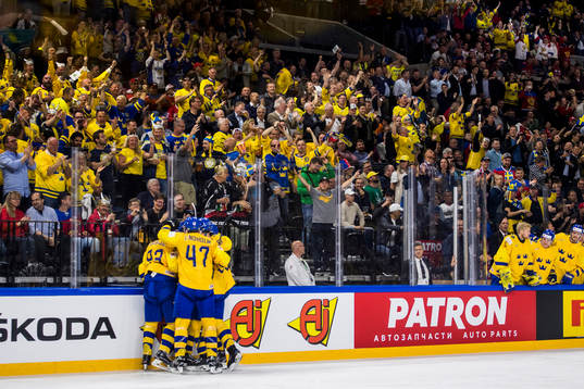 Sveriges Mattias Janmark jublar