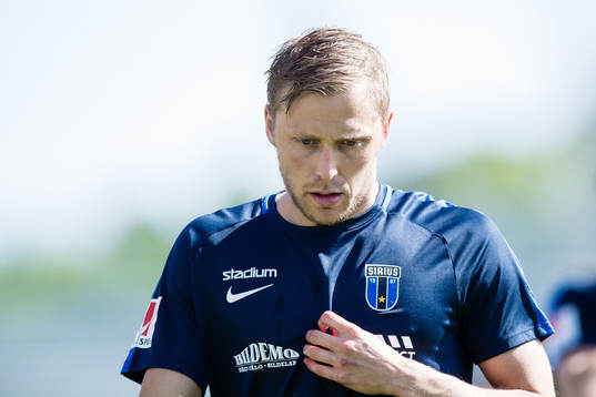 Sirius Christer Gustafsson innan fotbollsmatchen i