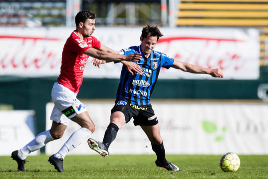 Trelleborgs Deniz Hümmet och Sirius Stefano Vecchia