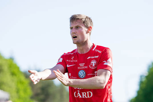 Trelleborgs Anton Tideman reagerar