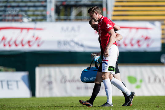Trelleborgs Marcus Pode går av planen skadad