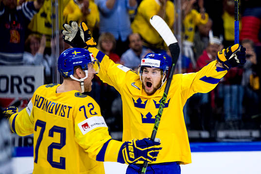 Bläddra bland fler bilder av Ishockey, Ishockey-VM 2018, Dag 16, Semifinal, Sverige - USA