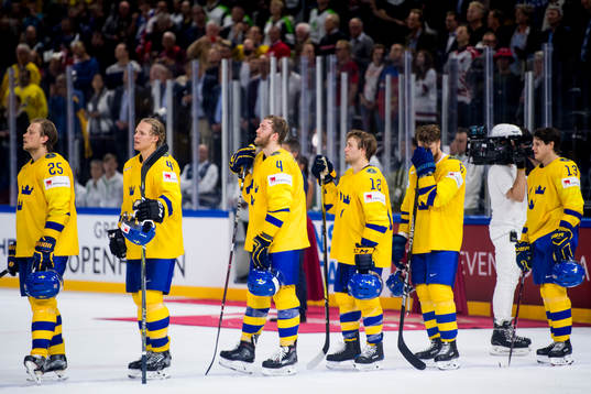 Sveriges Jacob de la Rose, Hampus Lindholm, Mattias Ekholm,