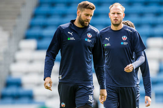 Helsingborgs Mikael Dahlberg  och Andreas Granqvist