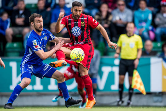 Sundsvalls Carlos Gracia och Östersunds Saman Ghoddos