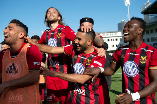 Östersunds Saman Ghoddos, Tom Pettersson, Hosam Aiesh och