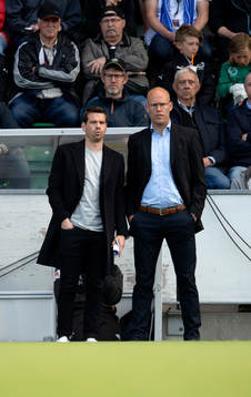 Sundsvalls tränare Joel Cedergren och assisterande