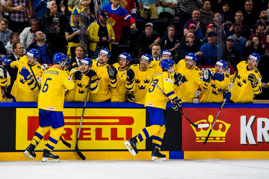 Sveriges Mattias Janmark jublar