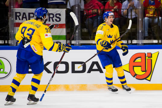 Sveriges Mattias Janmark jublar