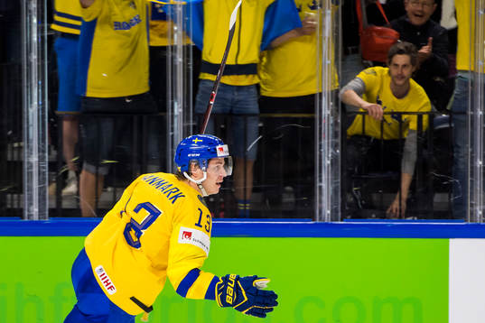 Sveriges Mattias Janmark jublar
