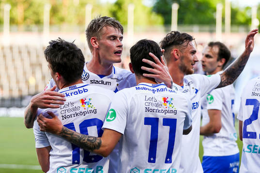 Norrköpings Simon Skrabb, Eric Smith och David Moberg