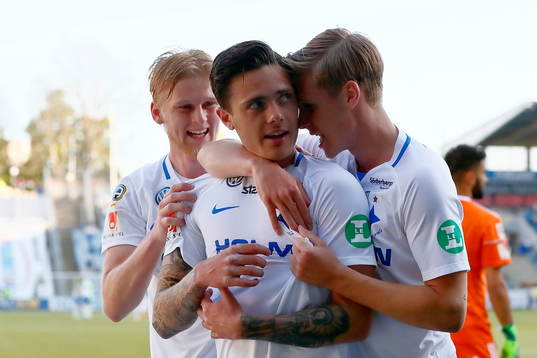 Norrköpings Kalle Holmberg, David Moberg Karlsson och