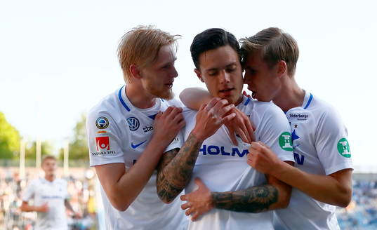 Norrköpings Kalle Holmberg, David Moberg Karlsson och