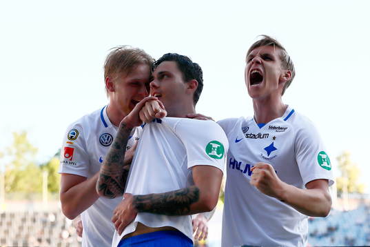 Norrköpings Kalle Holmberg, David Moberg Karlsson och