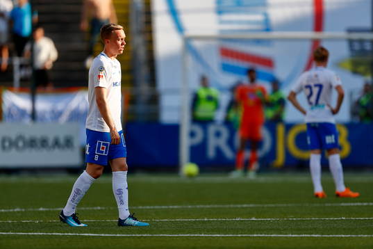 Norrköpings Gudmundur Thorarinsson  deppar