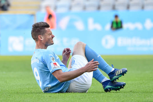 Malmö FFs Markus Rosenberg grimaserar