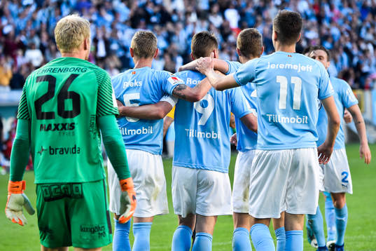 Malmö FFs Sören Rieks, Markus Rosenberg och Alexander
