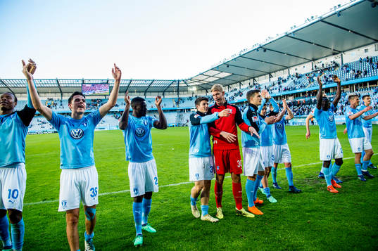 Malmö FFs spelare jublar
