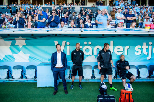 Malmö FFs tränare Daniel Andersson och assisterande