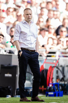 Hammarbys tränare Stefan Billborn deppar
