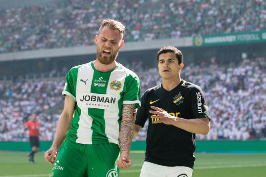 Hammarbys David Fällman reagerar