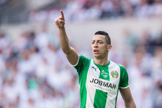 Hammarbys Nicola Djurdjic gestikulerar