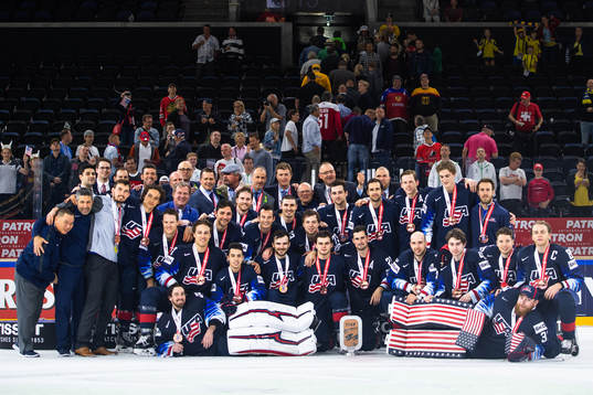 Bläddra bland fler bilder av Ishockey, Ishockey-VM 2018, Dag 17, Bronsmatch, USA - Kanada