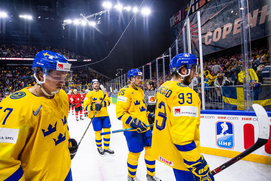 Sveriges Rickard Rakell, Filip Forsberg, Jacob de la Rose