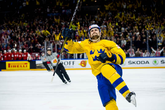 Sveriges Filip Forsberg jublar