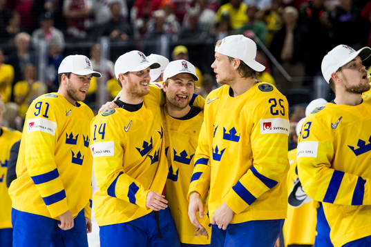 Sveriges Gustav Nyquist och Johan Larsson och Jacob de la