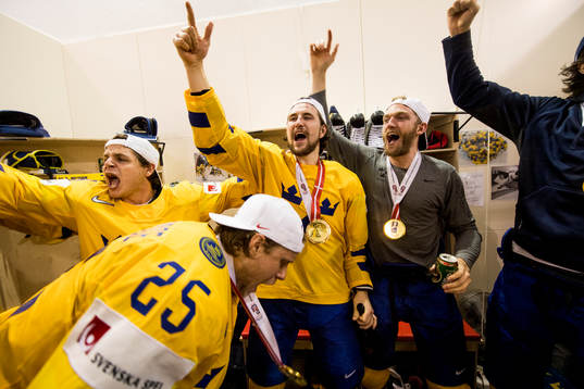 Sveriges Filip Forsberg, Mattias Ekholm jublar med sin