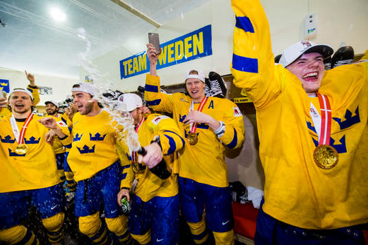 Sveriges Adrian Kempe, Magnus Pääjärvi-Svensson, Gustav
