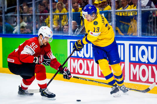 Schweiz Gaetan Haas och Sveriges Mattias Janmark