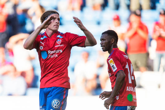 Helsingborgs Carl Johansson jublar