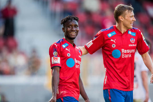 Helsingborgs Mamudu Moro jublar
