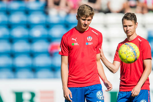 Helsingborgs Carl Thulin och Alex Timossi Andersson