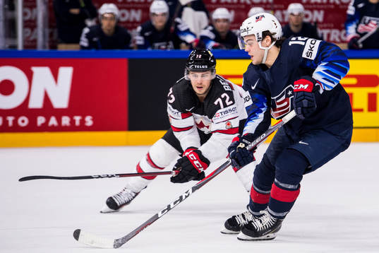 s Alex DeBrincat och Kanadas Anthony Beauvillier