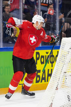 Schweiz Nino Niederreiter jublar