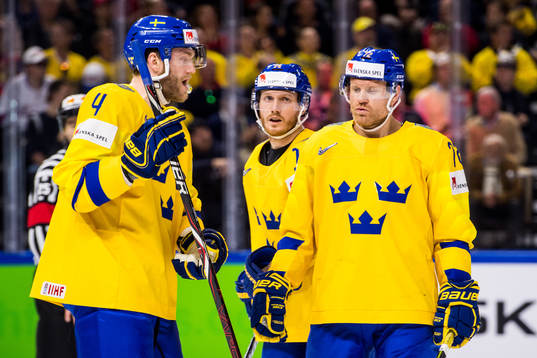 Sveriges Mattias Ekholm, Gustav Nyquist och Patric