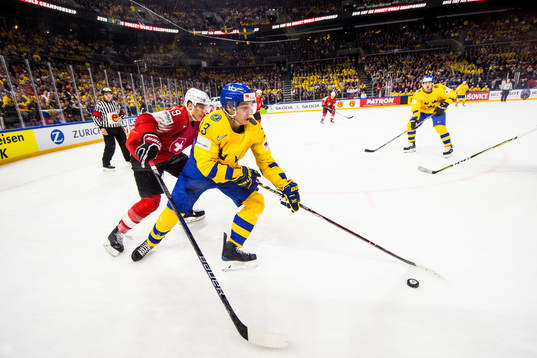 Sveriges Mattias Janmark och Schweiz Reto Schaeppi