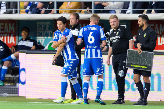 IFK Göteborgs David Boo Wiklander byts in och Sebastian