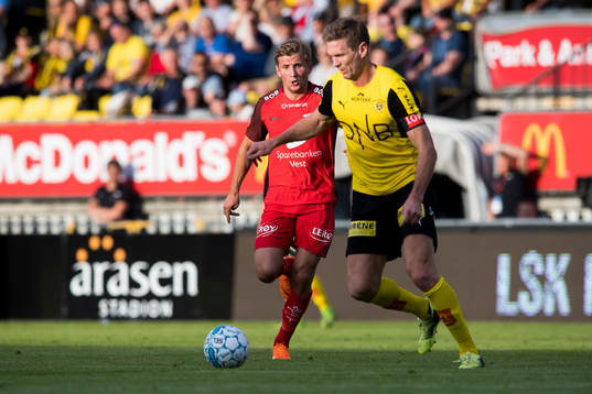 Steffen Lie Skålevik of Brann and Frode Kippe of